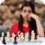 Young person playing chess